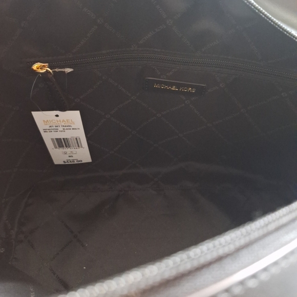 Michael Kors Black and Cream Men's Bag - Picture 5 of 6